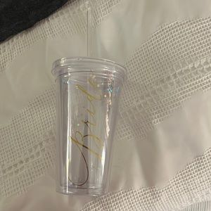 Brand new unused Bridal Box Bride glitter to-go plastic cup